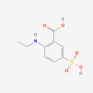 molecular formula C9H11NO5S B089792 Benzoic acid, 2-(ethylamino)-5-sulfo- CAS No. 119-22-2