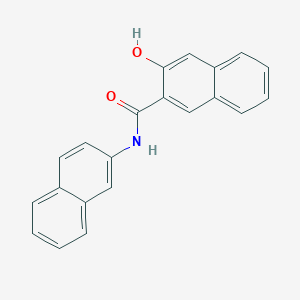 molecular formula C21H15NO2 B089793 3-羟基-N-2-萘基-2-萘酰胺 CAS No. 135-64-8