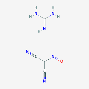 molecular formula C4H6N6O B089795 guanidine, compound with nitrosopropanedinitrile (1:1) CAS No. 1069-57-4
