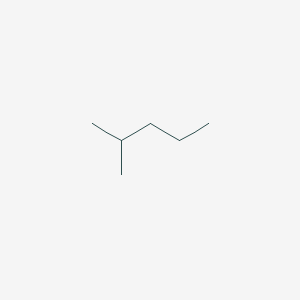 molecular formula C6H14<br>CH3CH(CH3)(CH2)2CH3<br>C6H14 B089812 2-Methylpentane CAS No. 107-83-5