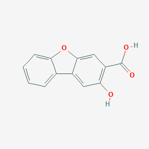 molecular formula C13H8O4 B089818 2-羟基二苯并呋喃-3-羧酸 CAS No. 118-36-5