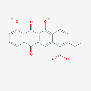 molecular formula C22H16O6 B089826 Bis(anhydro)aklavinone CAS No. 1055-56-7