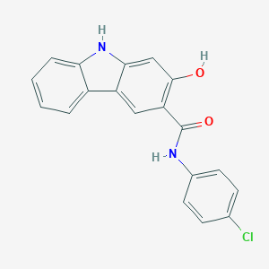 molecular formula C19H13ClN2O2 B089827 N-(4-Chlorophenyl)-2-hydroxy-9H-carbazole-3-carboxamide CAS No. 132-61-6