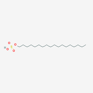 molecular formula C18H38O4S B089834 Sulfuric acid, monooctadecyl ester CAS No. 143-03-3