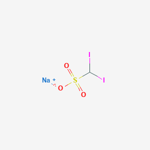 molecular formula CHI2NaO3S B089858 Dimethiodal Sodium CAS No. 124-88-9