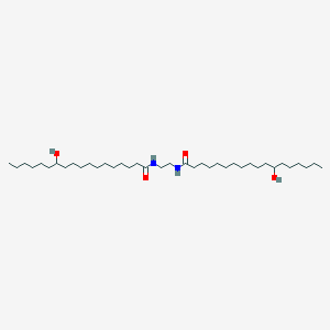 molecular formula C38H76N2O4 B089877 Octadecanamide, N,N'-1,2-ethanediylbis[12-hydroxy- CAS No. 123-26-2
