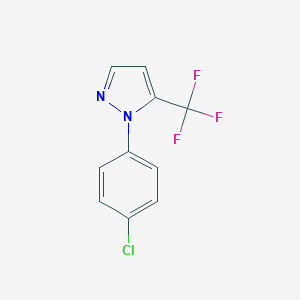 molecular formula C10H6ClF3N2 B089953 1-(4-chlorophenyl)-5-(trifluoromethyl)-1H-pyrazole CAS No. 1269293-56-2