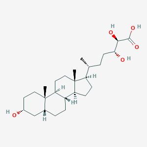 (2R,3R,6R)-2,3-dihydroxy-6-[(3R,5R,8R,9S,10S,13R,14S,17R)-3-hydroxy-10,13-dimethyl-2,3,4,5,6,7,8,9,11,12,14,15,16,17-tetradecahydro-1H-cyclopenta[a]phenanthren-17-yl]heptanoic acid