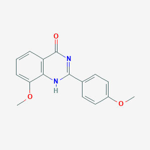 molecular formula C16H14N2O3 B090027 2-(4-Methoxyphenyl)-8-methoxyquinazoline-4(3H)-one CAS No. 1036-50-6