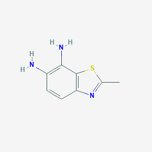 molecular formula C8H9N3S B009003 6,7-Diamino-2-methyl-benzothiazole CAS No. 101258-10-0