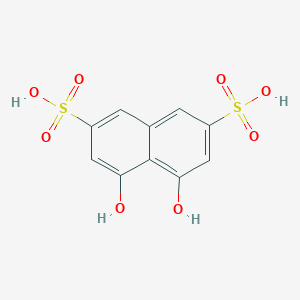 molecular formula C10H8O8S2 B090061 4,5-Dihydroxynaphthalene-2,7-disulfonic acid CAS No. 148-25-4