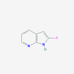 molecular formula C7H5IN2 B090085 2-iodo-1H-pyrrolo[2,3-b]pyridine CAS No. 1227270-32-7