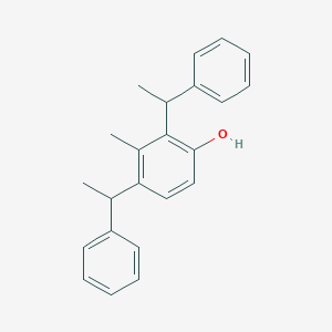 molecular formula C23H24O B009009 3-Methyl-2,4-bis(alpha-methylbenzyl)phenol CAS No. 108959-43-9