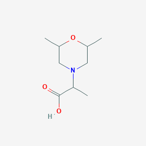 molecular formula C9H17NO3 B090099 2-[cis-2,6-Dimethyl-4-morpholinyl]propanoic acid CAS No. 1214158-74-3