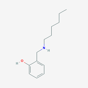 molecular formula C13H21NO B009015 2-[(hexylamino)methyl]phenol CAS No. 108098-37-9