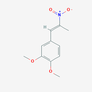 molecular formula C11H13NO4 B090217 3,4-Dimethoxy-beta-methyl-beta-nitrostyrene CAS No. 122-47-4