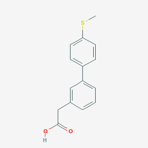molecular formula C15H14O2S B090223 3-[4-(Methylsulfanyl)phenyl]phenylacetic acid CAS No. 1334500-01-4