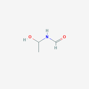 molecular formula C3H7NO2 B009024 Formamide, N-(1-hydroxyethyl)- CAS No. 102904-85-8