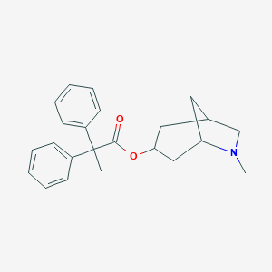 molecular formula C23H27NO2 B009026 Azaprophen CAS No. 107010-27-5