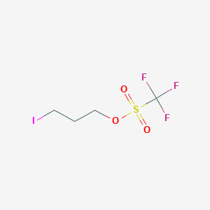molecular formula C4H6F3IO3S B009030 3-Iodopropyl-1-trifluoromethanesulfonate CAS No. 106114-40-3