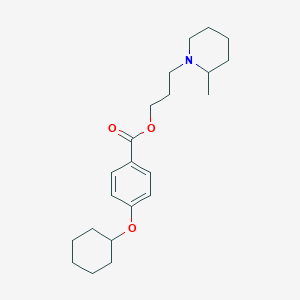 molecular formula C22H33NO3 B090308 Cyclomethycaine CAS No. 139-62-8