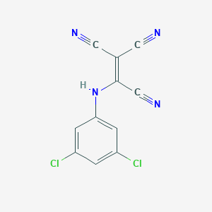 molecular formula C11H4Cl2N4 B009032 (3,5-Dichloroanilino)ethenetricarbonitrile CAS No. 106484-98-4