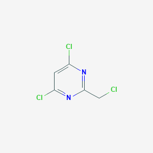 molecular formula C5H3Cl3N2 B009033 4,6-二氯-2-(氯甲基)嘧啶 CAS No. 19875-05-9