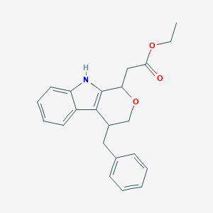 Pyrano(3,4-b)indole-1-acetic acid, 1-ethyl-1,3,4,9-tetrahydro-4-(phenylmethyl)-