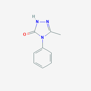 molecular formula C9H9N3O B090342 5-甲基-4-苯基-2,4-二氢-3H-1,2,4-三唑-3-酮 CAS No. 1010-54-4