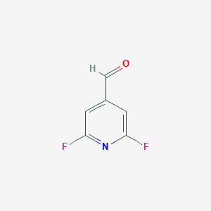 molecular formula C6H3F2NO B090343 2,6-Difluoropyridine-4-carboxaldehyde CAS No. 1227588-39-7