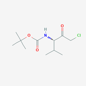 molecular formula C11H20ClNO3 B009047 Boc-Val-chloromethylketone CAS No. 103542-47-8