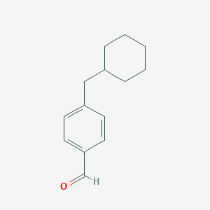 molecular formula C14H18O B090481 4-(Cyclohexylmethyl)benzaldehyde CAS No. 1205682-08-1