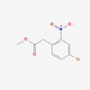 molecular formula C9H8BrNO4 B009049 甲基2-(4-溴-2-硝基苯基)乙酸酯 CAS No. 100487-82-9
