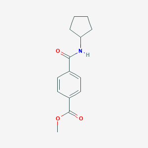 molecular formula C14H17NO3 B090495 Methyl 4-(cyclopentylcarbamoyl)benzoate CAS No. 1325090-17-2