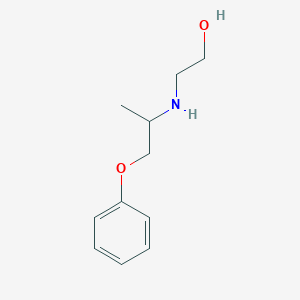molecular formula C11H17NO2 B090496 2-[(1-Methyl-2-phenoxyethyl)amino]ethanol CAS No. 103-39-9