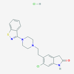 molecular formula C21H21ClN4OS.HCl B000905 Ziprasidone hydrochloride CAS No. 122883-93-6