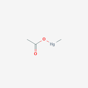 molecular formula C3H6HgO2 B090502 Methylmercury acetate CAS No. 108-07-6
