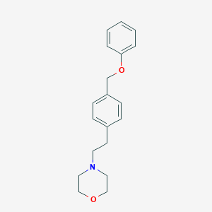 molecular formula C19H23NO2 B009051 Morpholine, 4-(p-phenoxymethylphenethyl)- CAS No. 19733-86-9