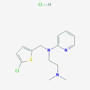 molecular formula C14H19Cl2N3S B090539 Chlorothen hydrochloride CAS No. 135-35-3