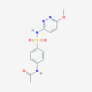 molecular formula C13H14N4O4S B090574 4'-(6-Methoxypyridazin-3-ylsulphamoyl)acetanilide CAS No. 127-75-3