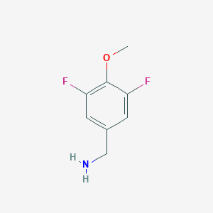 molecular formula C8H9F2NO B009059 3,5-Difluoro-4-methoxybenzylamine CAS No. 105969-16-2
