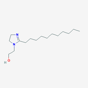 molecular formula C16H32N2O B090603 1H-Imidazole-1-ethanol, 4,5-dihydro-2-undecyl- CAS No. 136-99-2