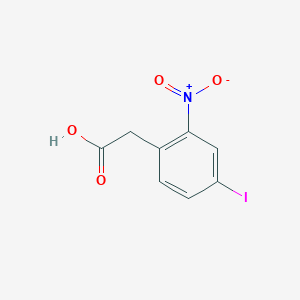 molecular formula C8H6INO4 B090619 2-(4-Iodo-2-nitrophenyl)acetic acid CAS No. 1261853-80-8
