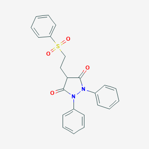 molecular formula C23H20N2O4S B090645 Sulfinpyrazone sulfone CAS No. 1106-50-9