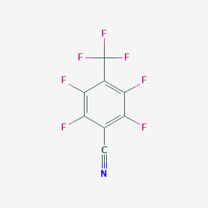molecular formula C8F7N B090681 2,3,5,6-Tetrafluoro-4-(trifluoromethyl)benzonitrile CAS No. 15895-68-8