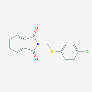 molecular formula C15H10ClNO2S B090684 2-[(4-Chlorophenyl)sulfanylmethyl]isoindole-1,3-dione CAS No. 19378-58-6