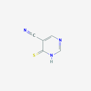 molecular formula C5H3N3S B090692 5-Pyrimidinecarbonitrile, 1,6-dihydro-6-thioxo- CAS No. 16357-79-2