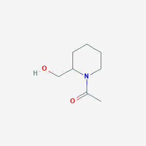 molecular formula C8H15NO2 B090696 1-[2-(Hydroxymethyl)piperidin-1-yl]ethan-1-one CAS No. 19028-69-4