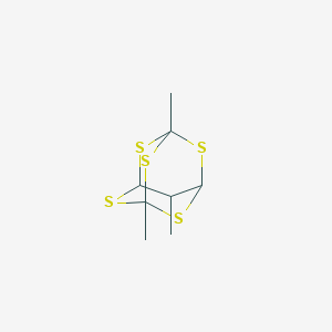 molecular formula C8H12S5 B090703 1,5,10-Trimethyl-2,4,6,8,9-pentathiaadamantane CAS No. 17443-95-7