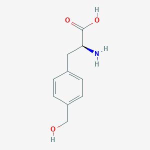 molecular formula C10H13NO3 B090707 4-Hydroxymethylphenylalanine CAS No. 15742-88-8